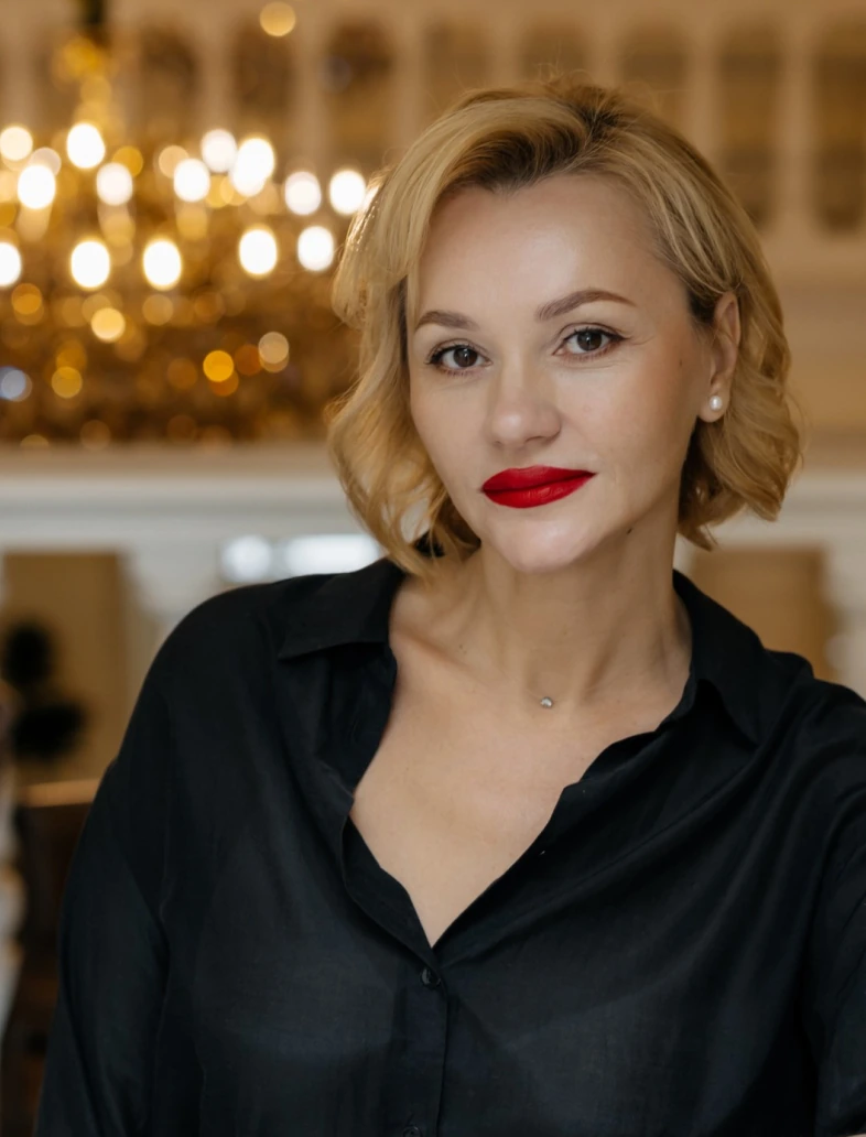 Макияж с красной помадой — работа Rodina Beauty Bar